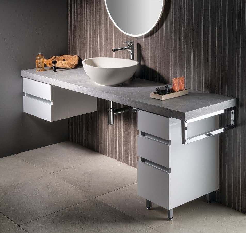 AVICE Cementowy blat 250x50cm z laminatu HPL
