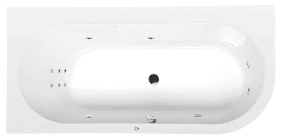 ASTRA L HYDRO wanna z hydromasażem akrylowa 165x80 cm