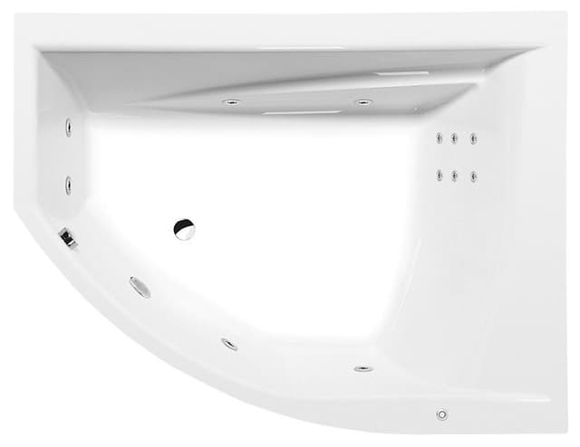 TANDEM R HYDRO wanna akrylowa z hydromasażem 170x130 cm