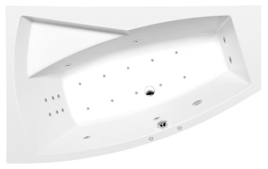 EVIA L HYDRO-AIR wanna z hydromasażem 160x100 cm