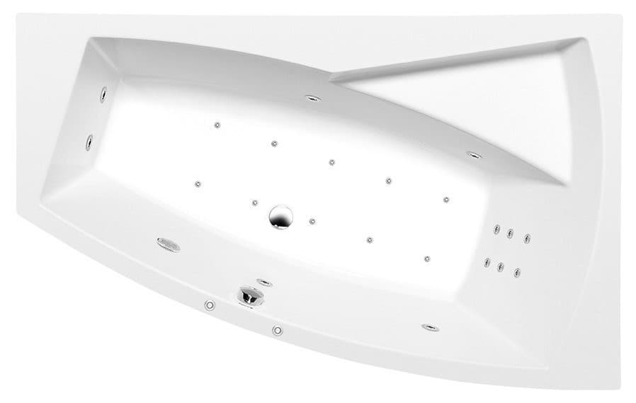 EVIA R HYDRO-AIR wanna z hydromasażem 170x100 cm