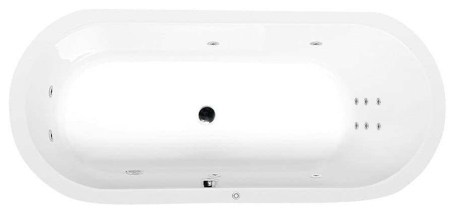 ASTRA O HYDRO wanna z hydromasażem 165x75 cm biała