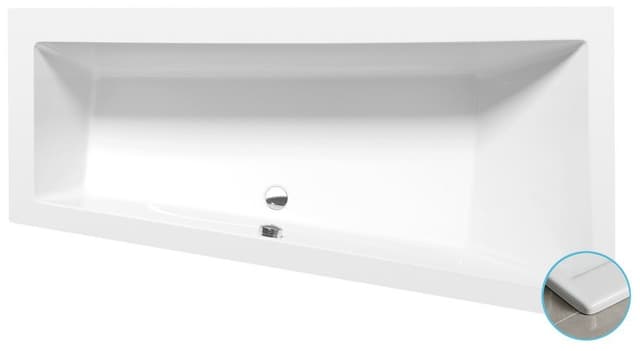 ANDRA R SLIM wanna asymetryczna 180x90 cm akryl