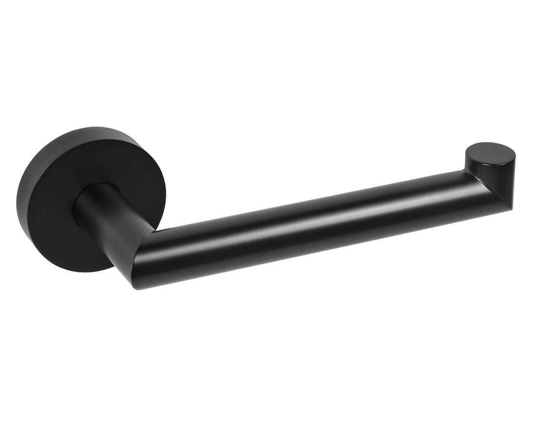 X-ROUND BLACK wieszak na papier toaletowy matowy