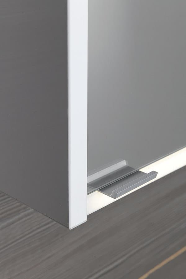 BATU szafka z lustrem 80x71 cm z oświetleniem LED , biała