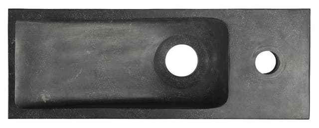 BLOK umywalka kamienna 38x14cm, matowy antracyt