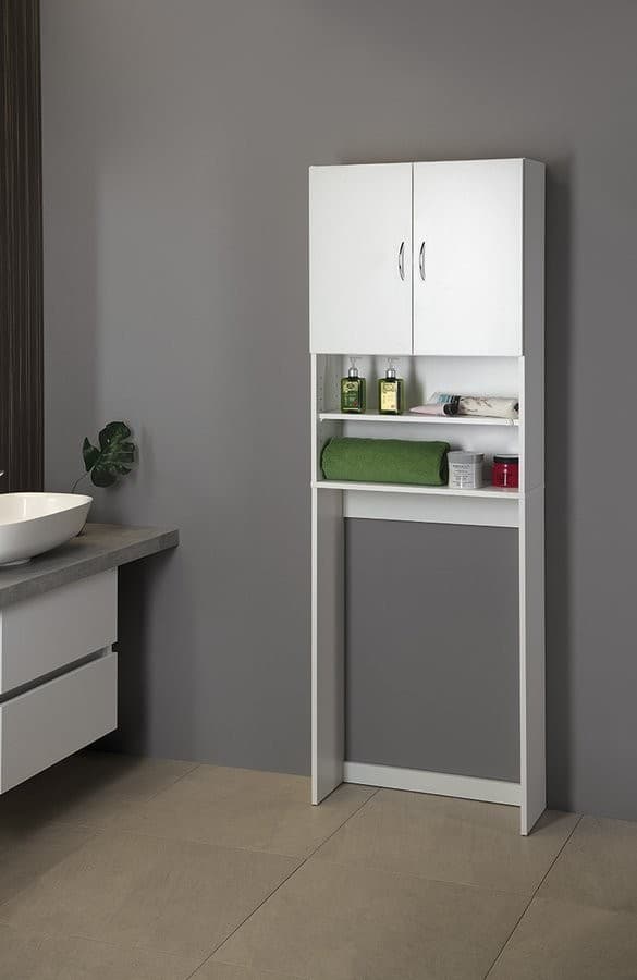 SIMPLEX ECO szafka nad pralkę 63x25x190cm biały