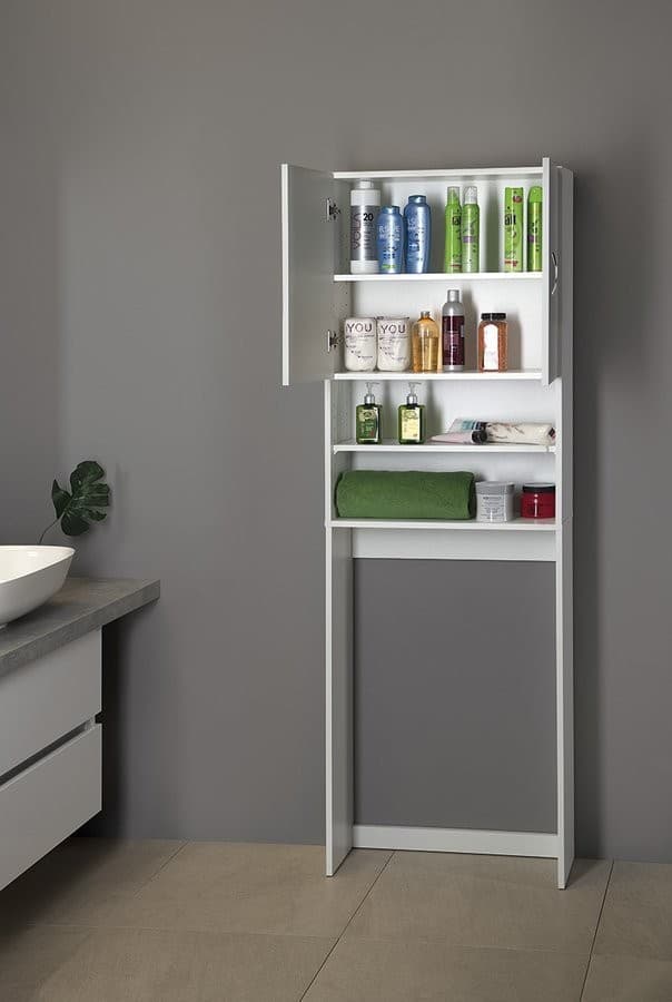 SIMPLEX ECO szafka nad pralkę 63x25x190cm biały