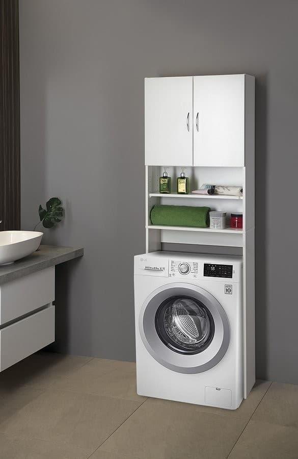 SIMPLEX ECO szafka nad pralkę 63x25x190cm biały