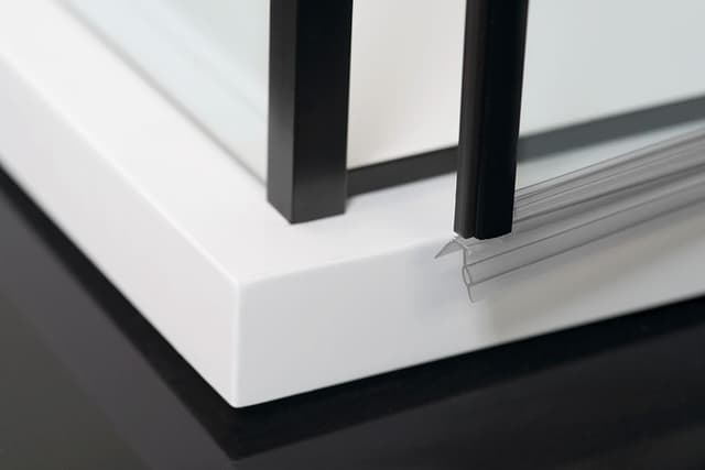 ZOOM LINE BLACK kabina prysznicowa 140x80 cm uniwersalna