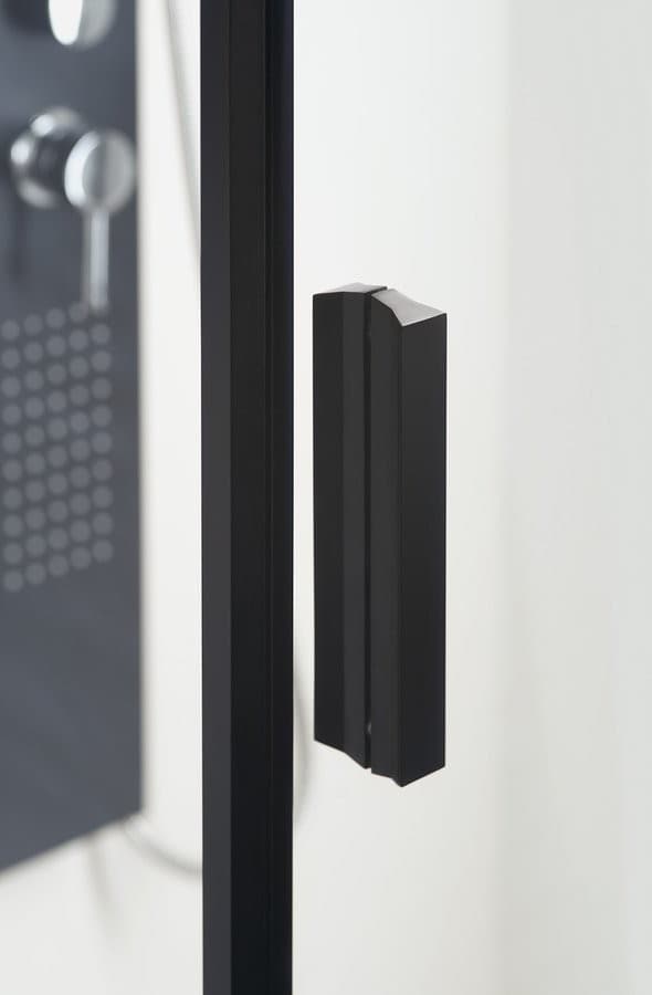 ZOOM LINE BLACK kabina prysznicowa 140x80 cm uniwersalna