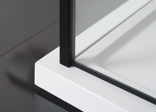 ZOOM LINE BLACK kabina prysznicowa 140x80 cm uniwersalna
