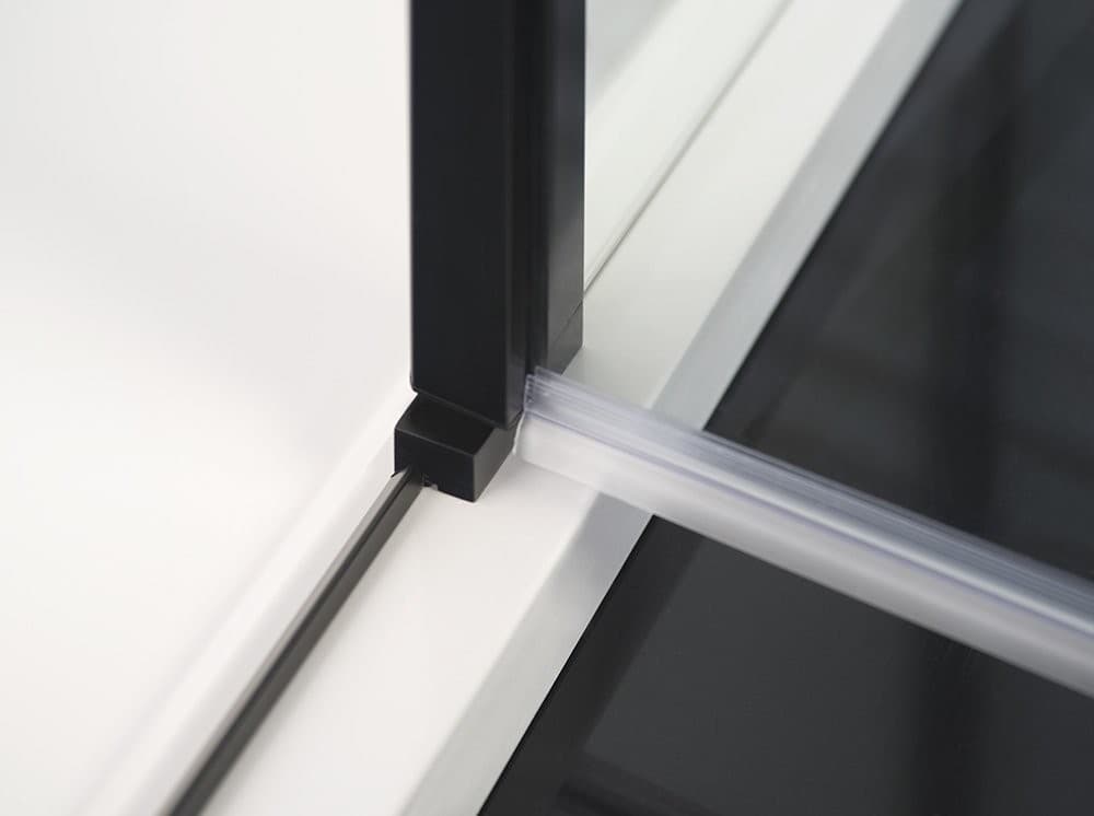 ZOOM LINE BLACK kabina prysznicowa 140x80 cm uniwersalna