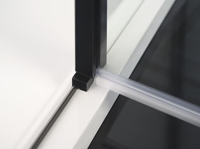 ZOOM LINE BLACK kabina prysznicowa 140x80 cm uniwersalna