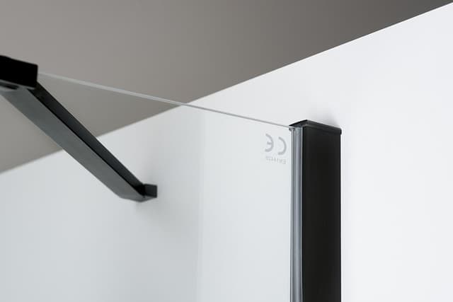 ZOOM LINE BLACK kabina prysznicowa 140x80 cm uniwersalna