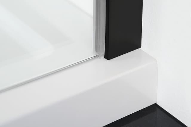 ZOOM LINE BLACK kabina prysznicowa 140x80 cm uniwersalna