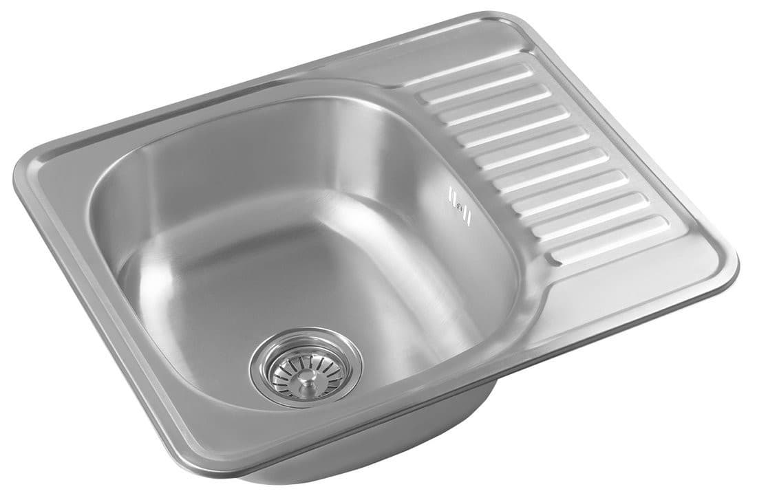 Zlewozmywak stal nierdzewny z ociekaczem 58x18x48cm