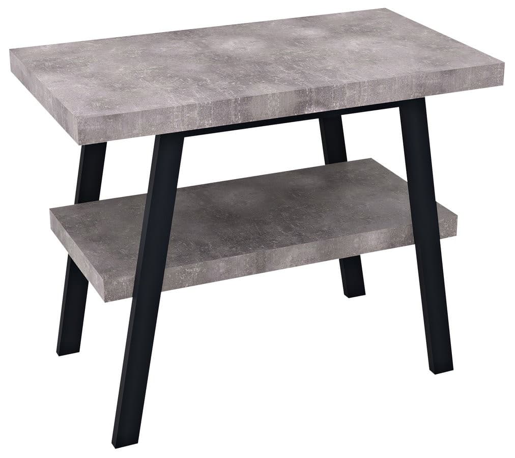 TWIGA konsola pod umywalkę 100x72x50 cm, czarny mat-cement