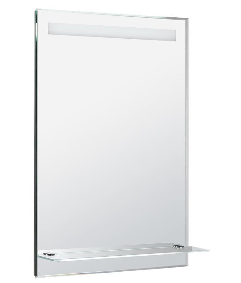 Lustro LED 60x80 cm z półką i wyłącznikiem
