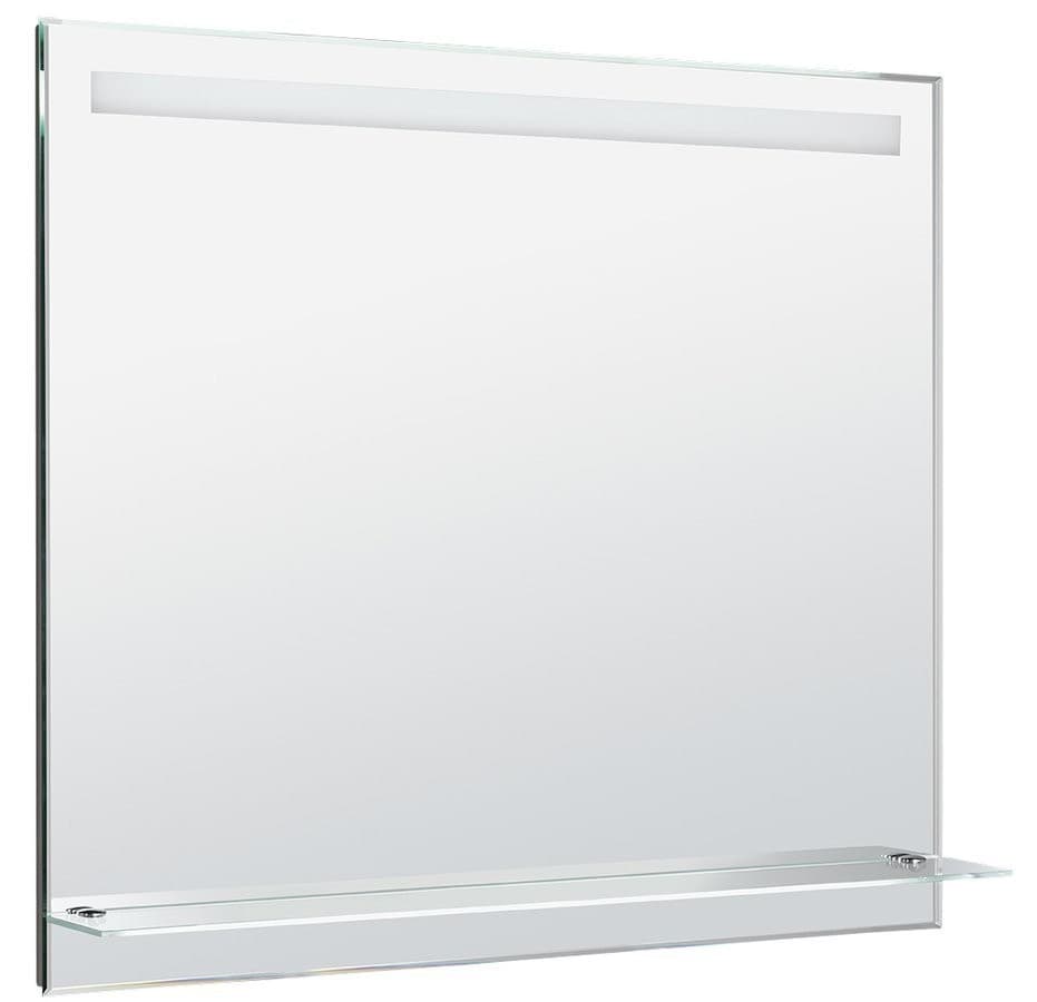 Lustro LED z półką 100x80cm, neutralne światło