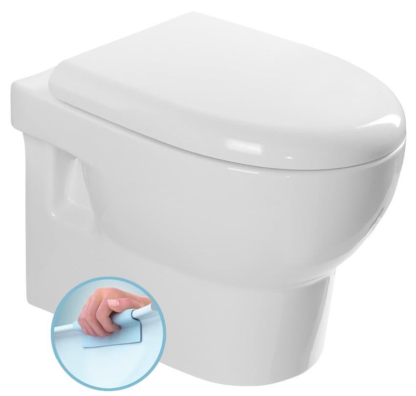 ABSOLUTE WC miska zawieszana Rimless 35x50cm biała