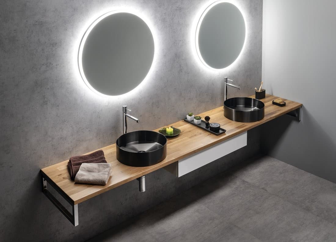 VISO lustro okrągłe z oświetleniem LED, 70cm