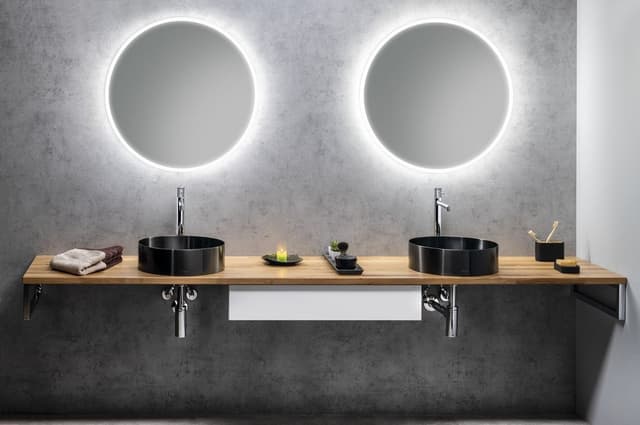 VISO okrągłe lustro LED 80cm z ochroną antykorozyjną