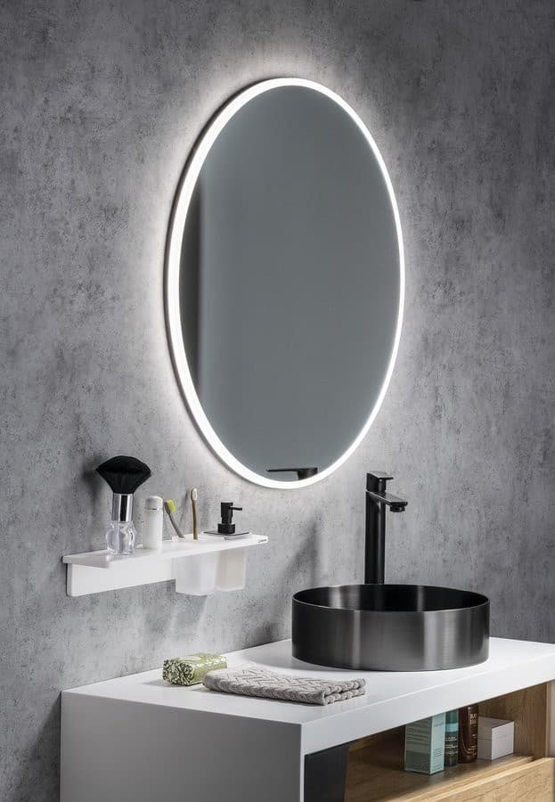 VISO okrągłe lustro LED 80cm z ochroną antykorozyjną