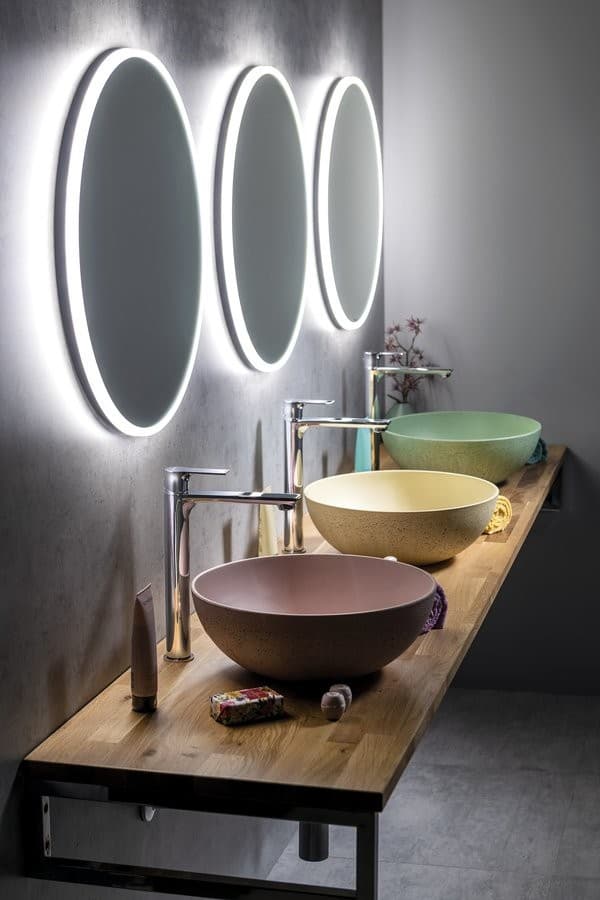 VISO okrągłe lustro LED 80cm z ochroną antykorozyjną