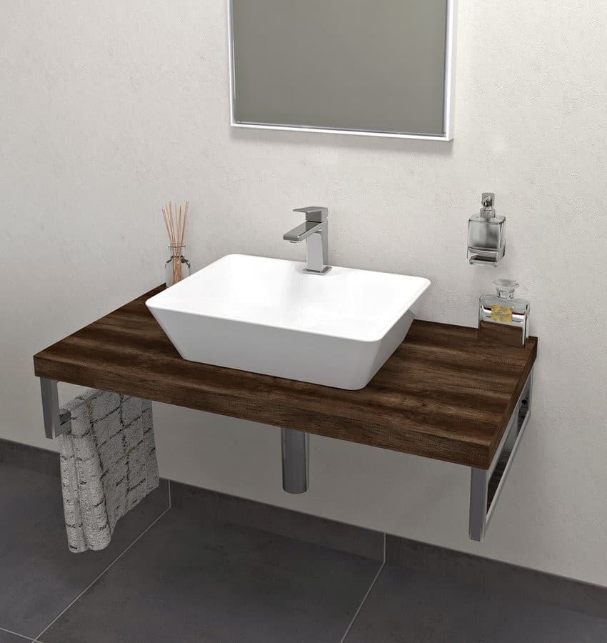 AVICE blat 60x50 cm, ciemny dąb laminat HPL