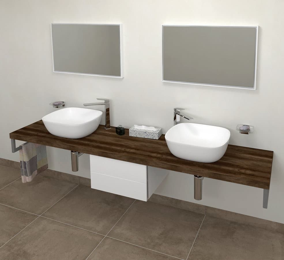 AVICE blat 170x50cm, ciemny dąb laminowany