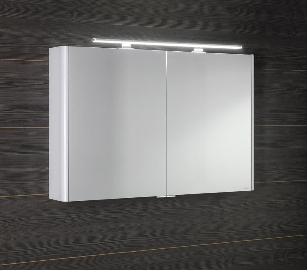 LUCIE szafka z lustrem LED, biała, 106x70x17cm