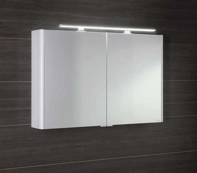 LUCIE szafka z lustrem LED, biała, 106x70x17cm