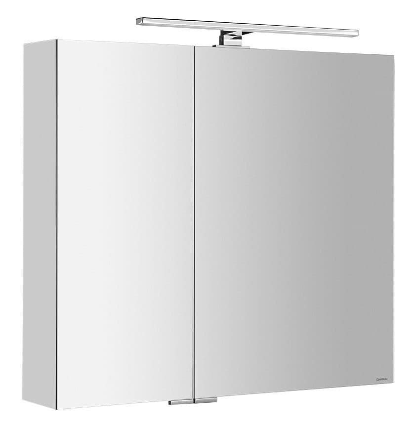MIRRÓ szafka z lustrem LED 80x70 cm biała