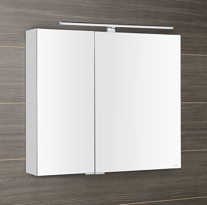 MIRRÓ szafka z lustrem LED 80x70 cm biała