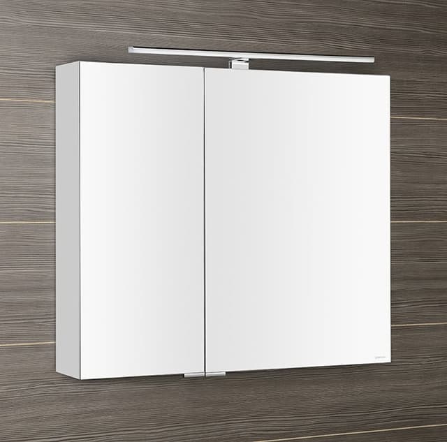 MIRRÓ szafka z lustrem LED 80x70 cm biała