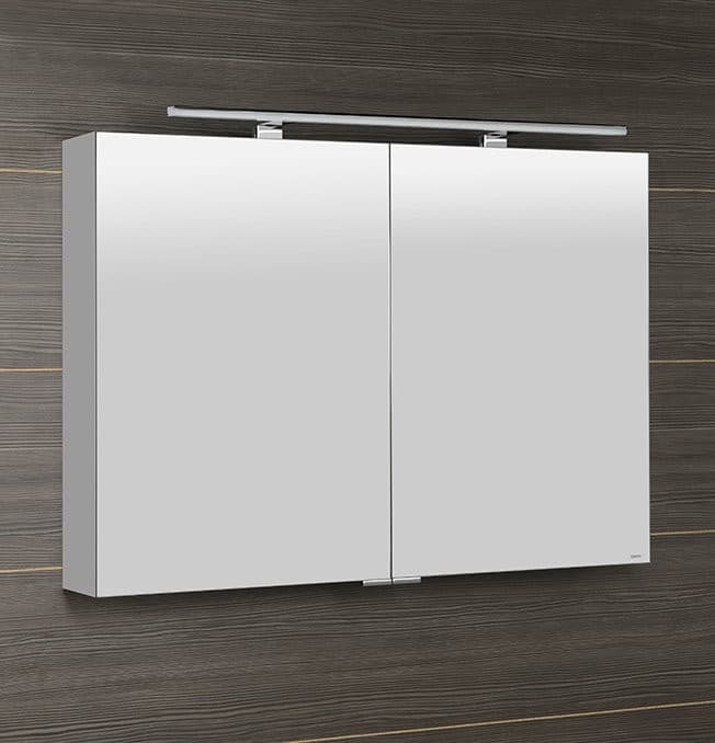 MIRRÓ szafka z lustrem LED 100x70 cm, biała