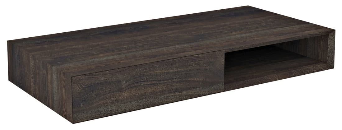 MORIAN szafka umywalkowa 100x14x48cm, dąb czarny lewa