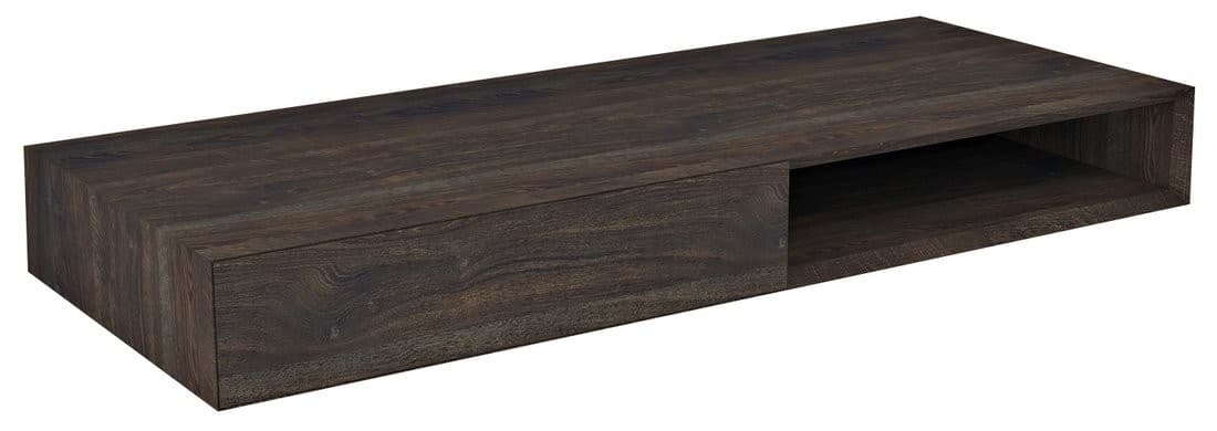 MORIAN szafka umywalkowa 120x14x48cm, dąb czarny, lewa
