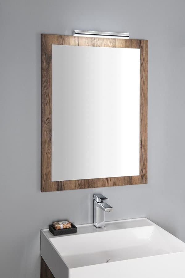 NIROX lustro w ramie 600x800 mm dąb Collingwood