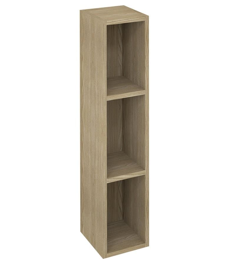 ESPACE szafka otwarta z półkami 20x94x22 cm, wiąz Bardini