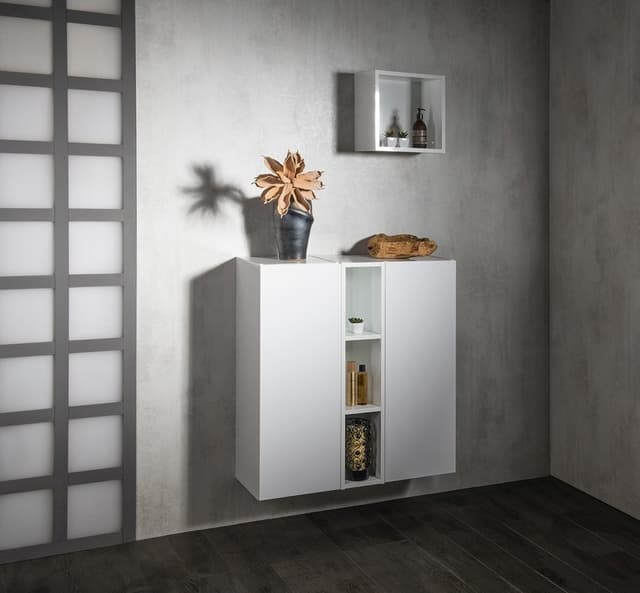 ESPACE szafka otwarta z półkami 20x94x22 cm, wiąz Bardini