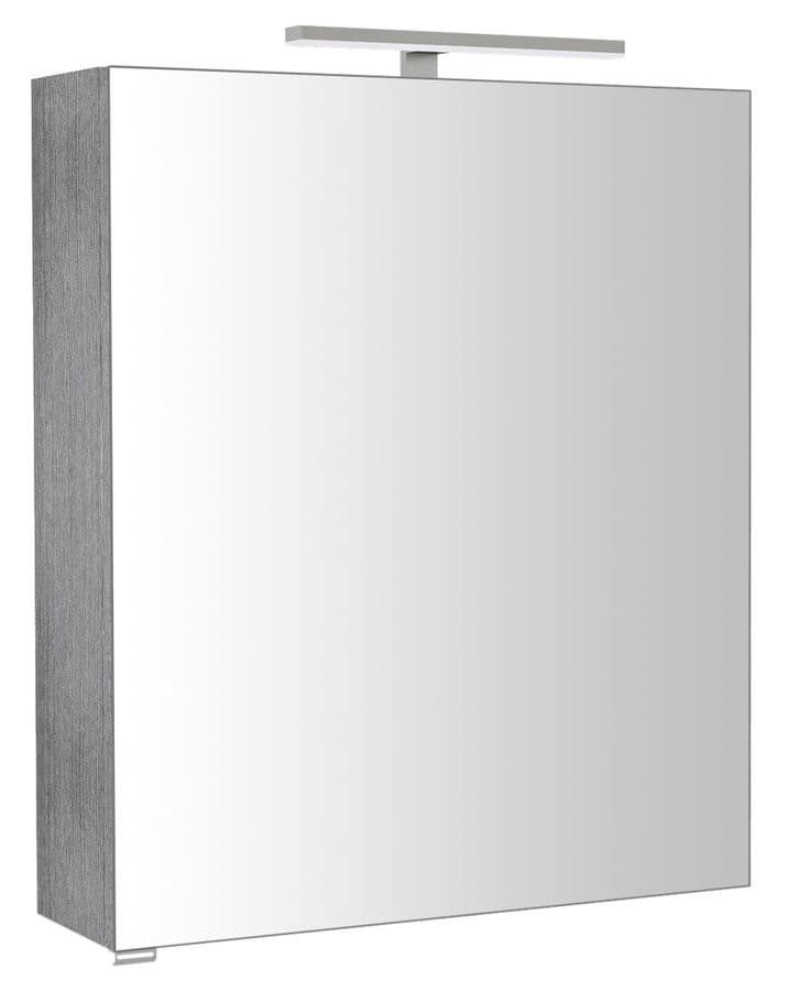 RIWA szafka lustrzana z oświetleniem LED 60x70 cm dąb srebrny