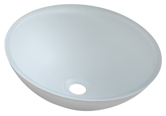 TELICA umywalka nablatowa szklana Ø 42 cm matowa
