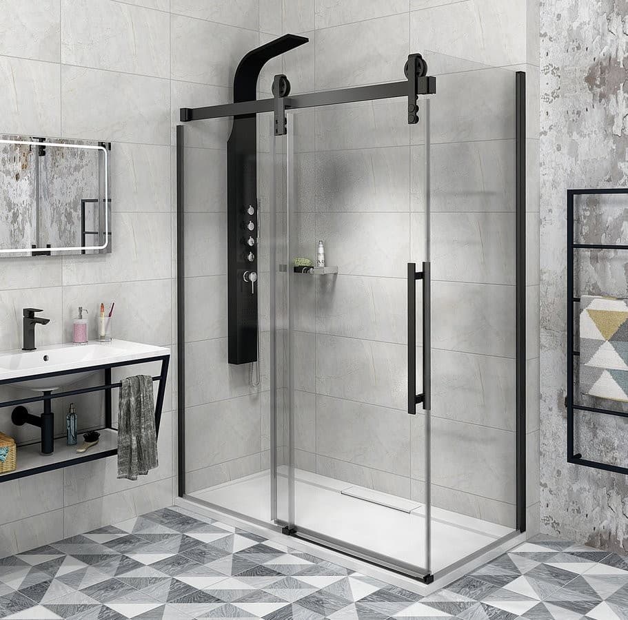VOLCANO BLACK kabina prysznicowa 1500x800mm L/P