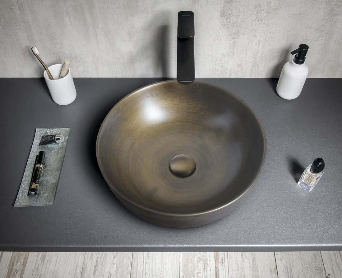 PRIORI umywalka ceramiczna nablatowa Ø 41,5 cm