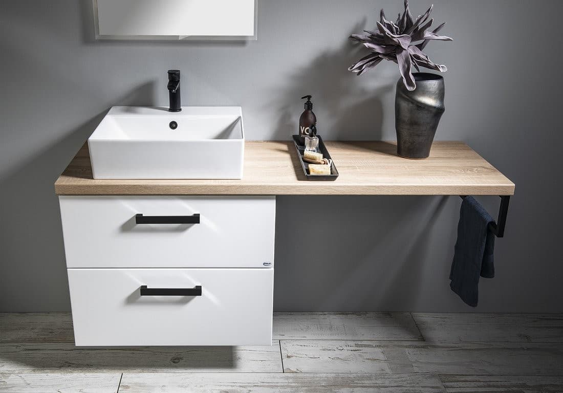 VEGA blat 145x45cm z laminatu HPL, dąb platin