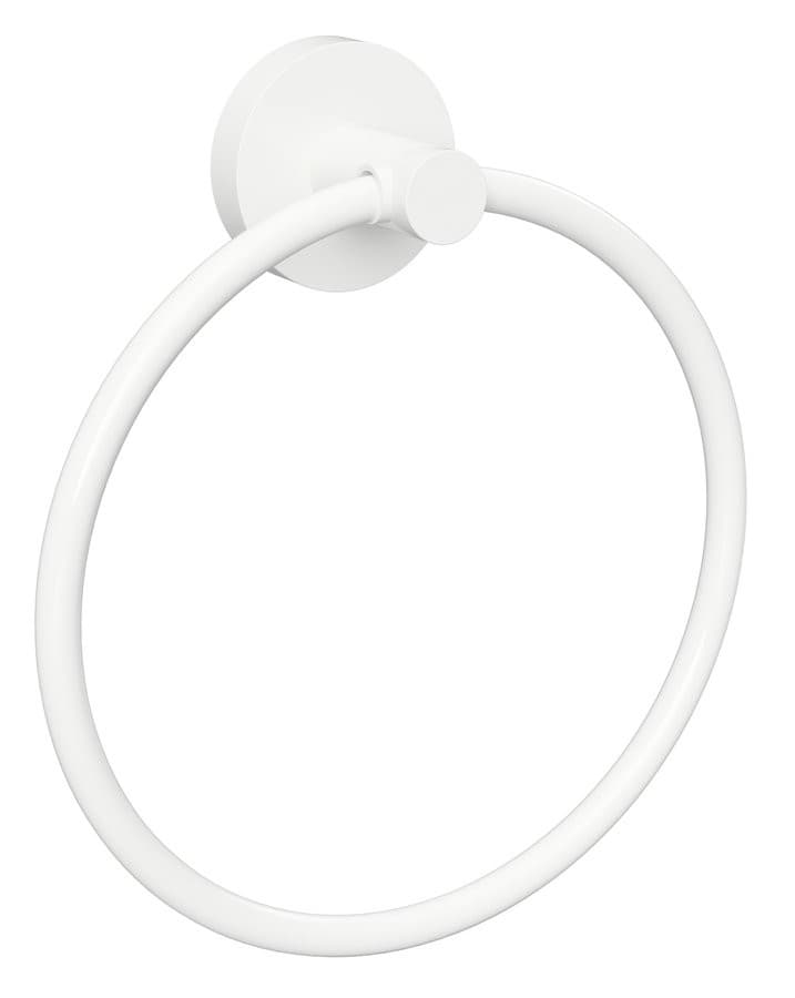 X-ROUND WHITE wieszak na ręcznik okrągły biały (X-ROUND)
