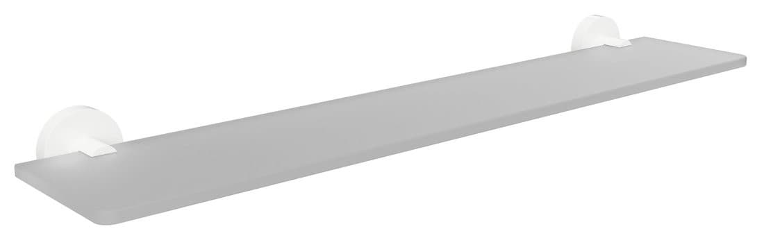 X-ROUND WHITE szklana półka 600mm - akcesoria łazienkowe
