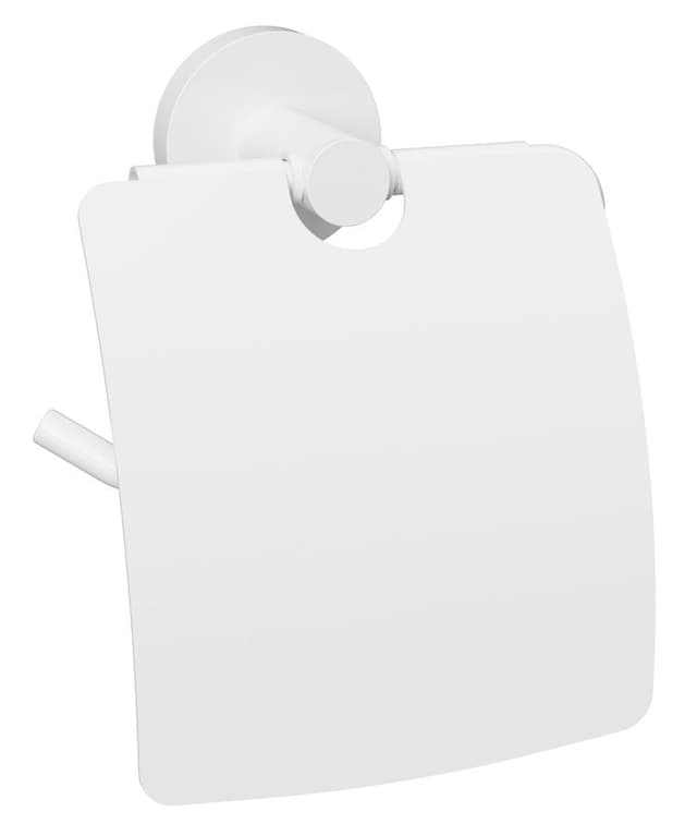 X-ROUND WHITE wieszak na papier toaletowy z pokrywą